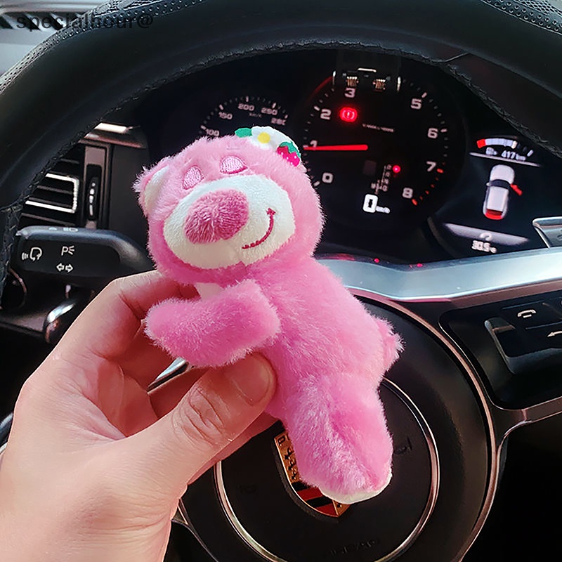 Búp Bê Gấu Dâu Tây Nhồi Bông Đáng Yêu Trang Trí Nội Thất Xe Hơi Mới