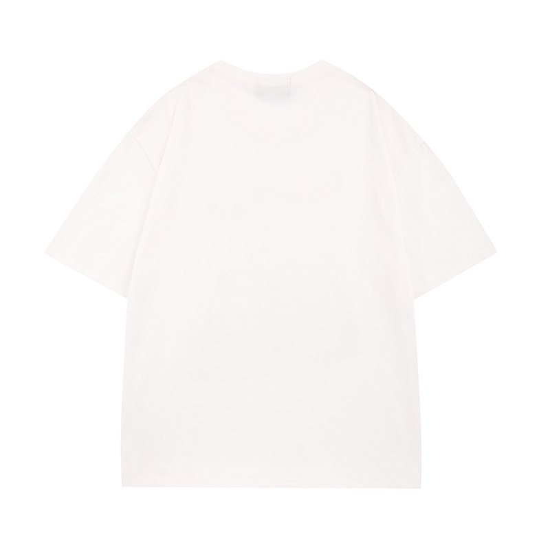 Áo Thun Tay Ngắn Cổ Tròn Dáng Rộng In Hình Thỏ Vui Nhộn Thời Trang Cho Nam Và Nữ