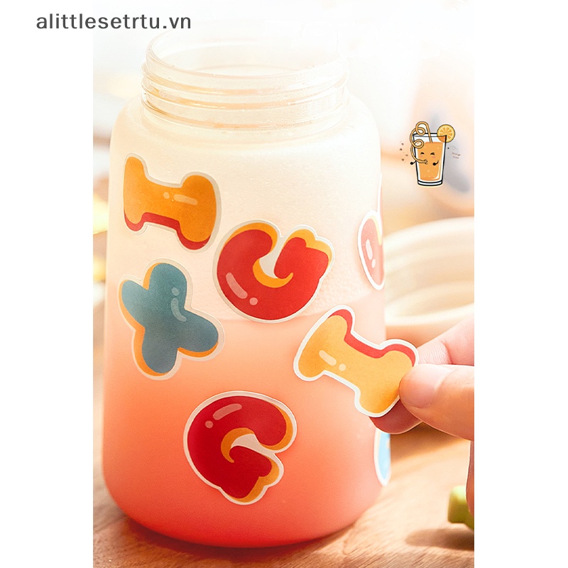 Set 50 / 52 Miếng Dán Chữ Cái / Số Nhiều Màu Sắc Trang Trí Sổ Tay Cho Bé vn