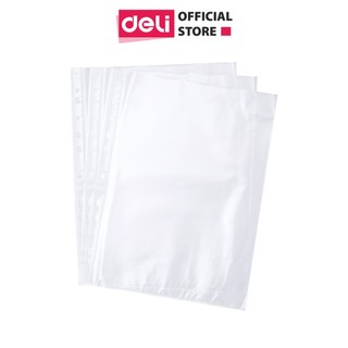 Bìa Nhựa Bảo Vệ Tài Liệu A4 DELI, Tấm Bảo Vệ 11 Lỗ, Lưu Giữ Giấy Tờ Cho Văn Phòng, Công Sở