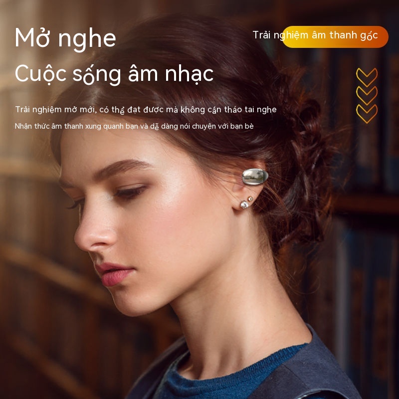Tai Nghe Bluetooth Không Dây Không Vào Tai Và Xương Dẫn Truyền Khái Niệm Thể Thao Apple Xiaomi Cài Đặt Phổ Thông