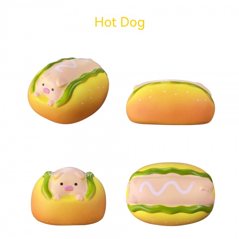 Squishy Đồ Chơi Mô Phỏng Bánh Mì Nướng Đàn Hồi Chậm Có Nhạc