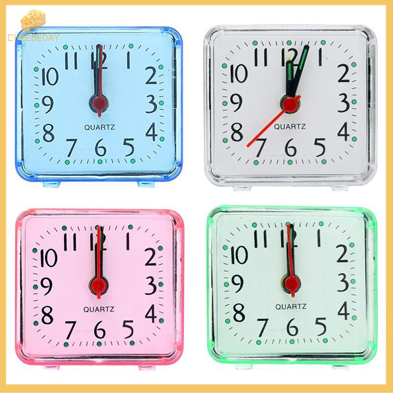 Kem cheeseday| Đồng Hồ Báo Thức Hình Vuông Để Bàn Trang Trí Mới