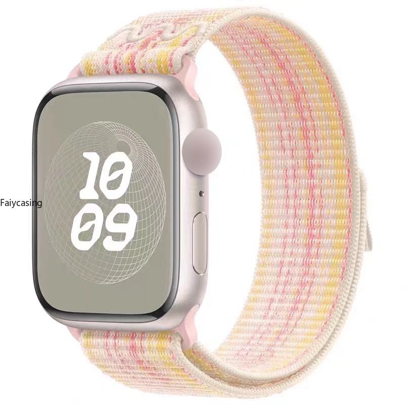 Mới Dây Đeo Đồng Hồ Bằng nylon Cho apple watch 9 8 49mm ultra 41mm 45mm iwatch 38mm 42mm 40mm 44mm 7 6 se 5 4 3 2