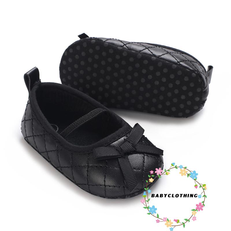 Giày Búp Bê Bằng Da pu Đính Nơ Xinh Xắn Dành Cho Các Bé Tập Đi