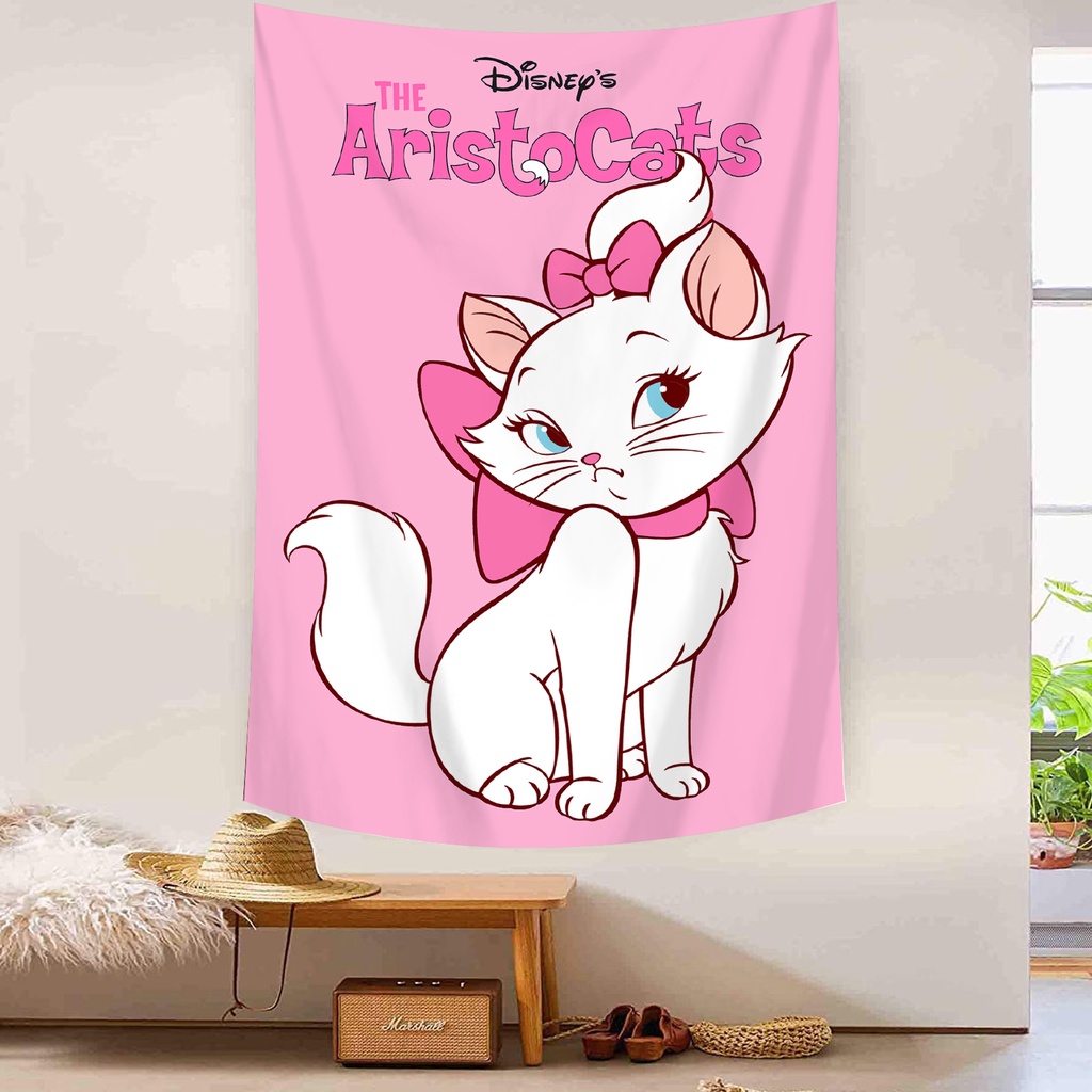 Hoạt Hình Thảm Treo Tường Trang Trí Hình Mèo marie