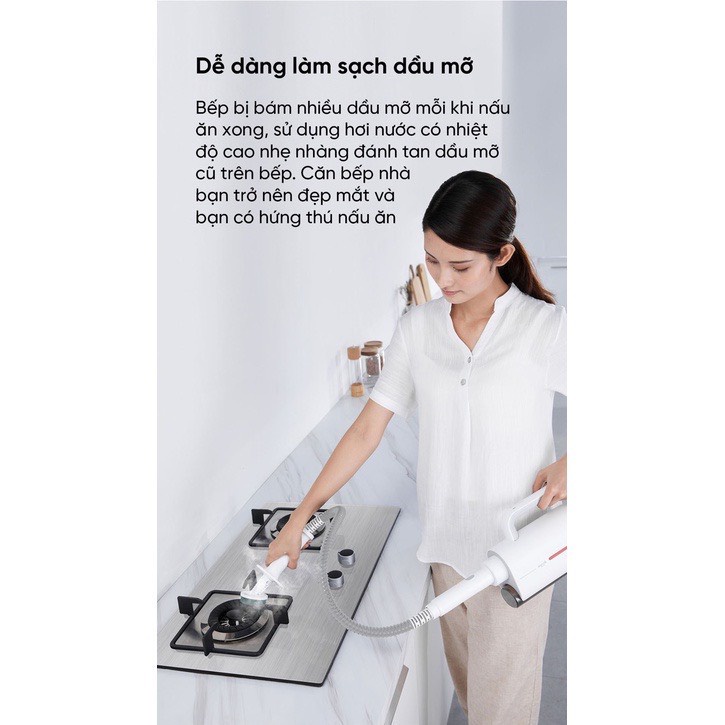 Máy Lau Nhà, Vệ Sinh Bằng Hơi Nước Nóng Mijia DEERMA ZQ600- Dễ dàng và an toàn khi sử dụng, diệt khuẩn, đánh bay vết bẩn