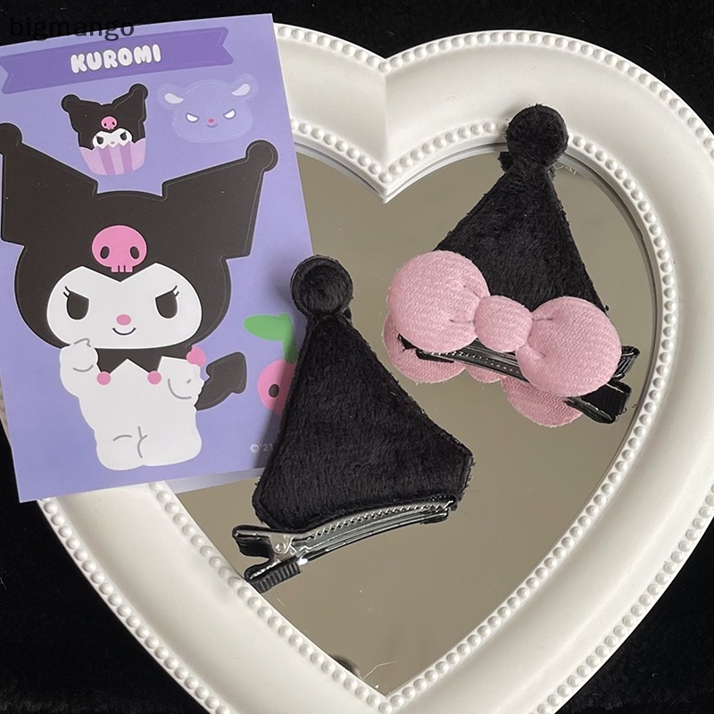 Bigmango Set 2 Kẹp Tóc Hình Tai Thỏ kuromi Dễ Thương Cho Bé Gái