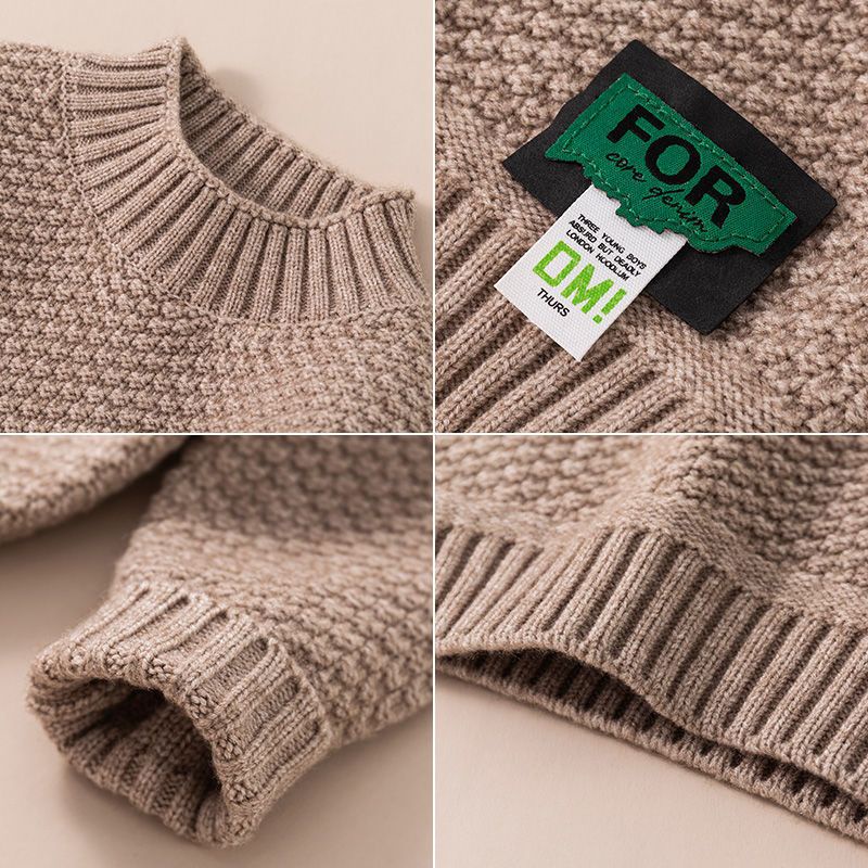 Áo sweater Dệt Kim Dày Dặn Thoải Mái Phong Cách Mới 2023 Cho Bé Trai / Bé Gái