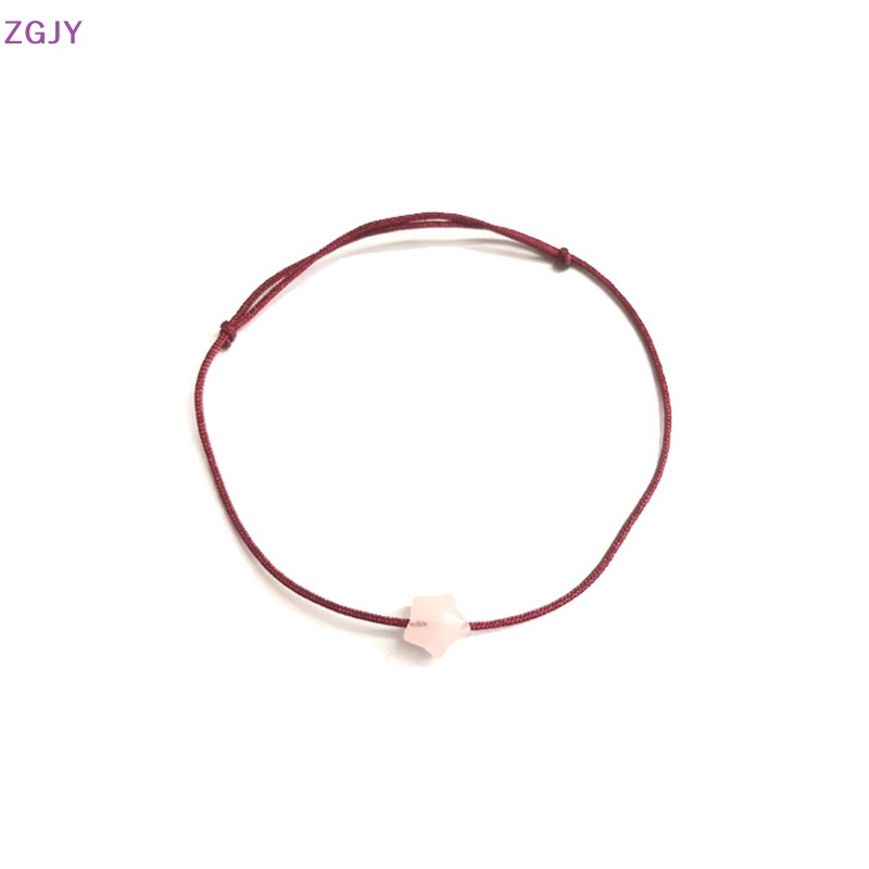 Vòng Tay Dây Đỏ May Mắn Mặt Ngôi Sao Năm Cánh Có Thể Điều Chỉnh Cho Bạn Bè Mới