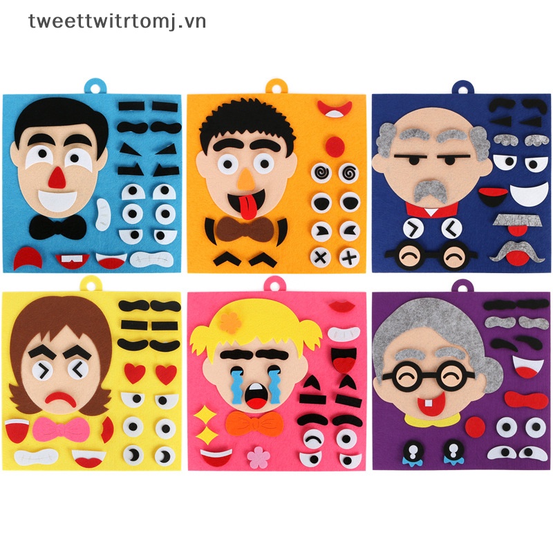 Đồ Chơi Bảng Cảm Xúc Thay Đổi Gương Mặt tomj diy Đồ Chơi Dạy Học Hoạt Động Cho Trẻ Mẫu Giáo vn