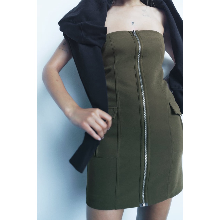 Zara Đầm Hai Dây Thiết Kế Quyến Rũ Thời Trang Mùa Thu Cho Nữ 8740717
