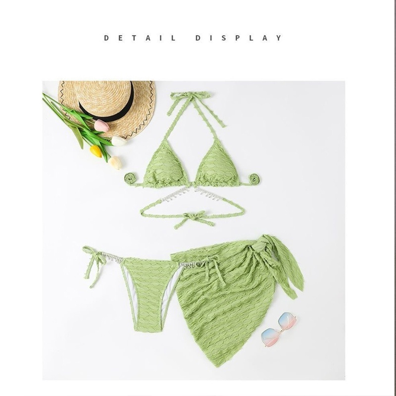 Bộ Đồ Bơi bikini Ba Mảnh Thời Trang Âu Mỹ Quyến Rũ Cho Nữ