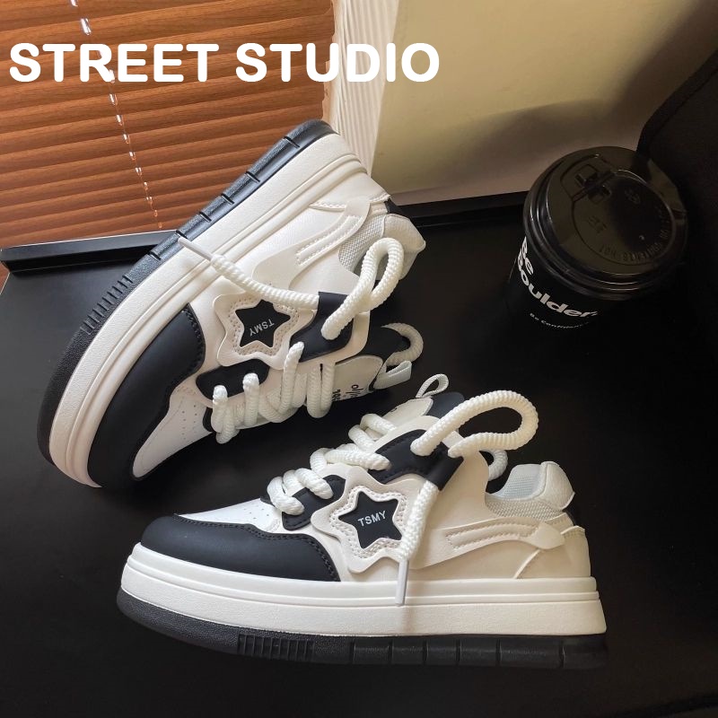 STREET STUDIO giày thể thao nữ giày sneaker nữ Thoáng Khí 2023 hot trend Phong cách đơn giản Đàn hồi tốt Hợp thời Thoáng khí FYD23A0OE4 42Z231020