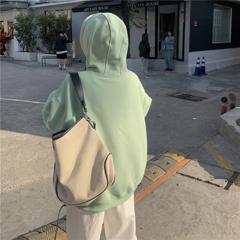 Áo hoodie Tay Dài Oversize Có Khóa Kéo Thêu Họa Tiết Thời Trang Hàn Quốc Cho Nữ
