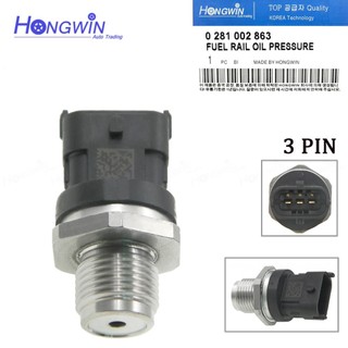 Cảm biến áp suất đường ray nhiên liệu 0281002863 dành cho xe hyundai accent azera i30 kia age borrego carens soul spectra 314014a400 314014a010