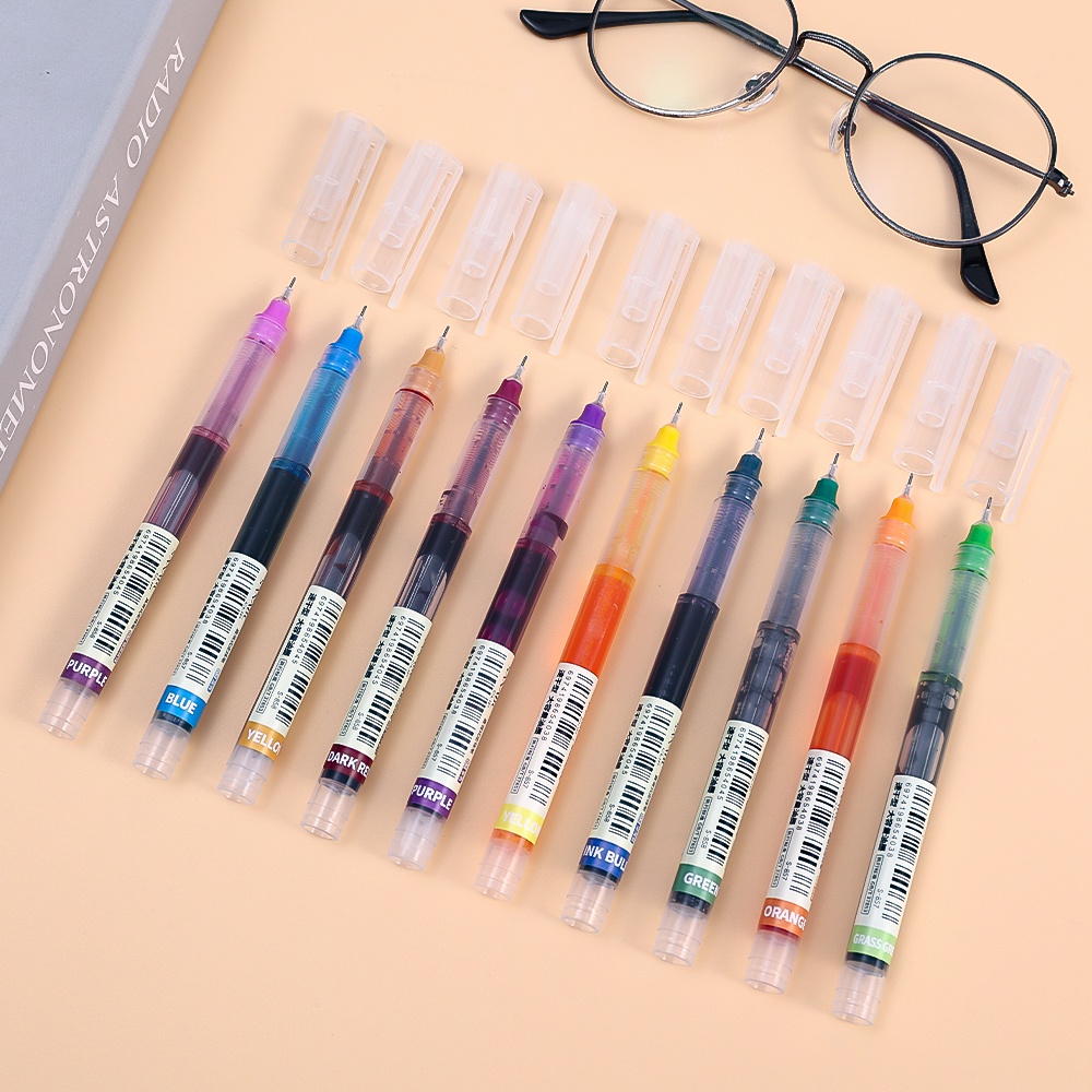 Bút Bi gel Ngòi Bút 0.5mm Khô Nhanh Nhiều Màu Sắc