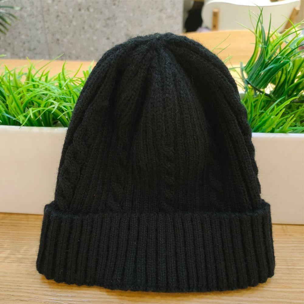 Muvako Mũ beanie Dệt Kim Màu Trơn Giữ Ấm Mùa Đông Dành Cho Nam Giới