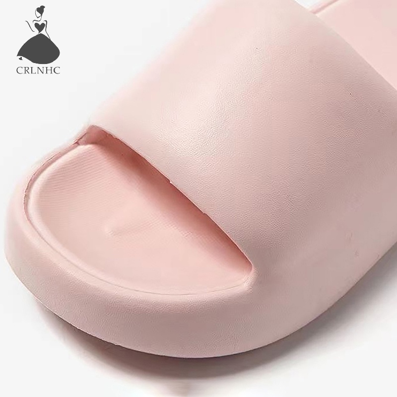 Crlnhc Dép Đi Trong Nhà Đế Dày Màu Trơn Chống Trượt Thoáng Khí Dành Cho Cặp Đôi vn