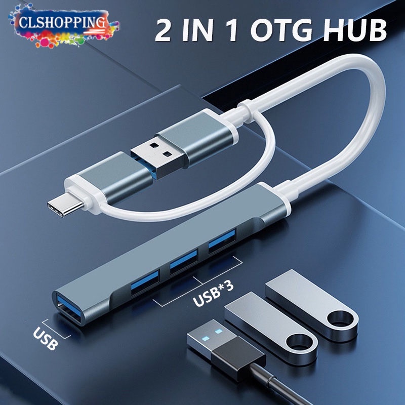 Bộ Chia Cổng usb type c 3.0 otg Cho mi pad / huawei / lenovo / ipad