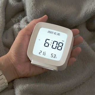 【FUNWD】Functional Digital Alarm Clock with Temperature Humidity Calendar Week Backlight