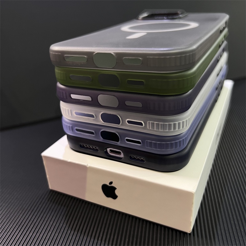 Ốp Điện Thoại Từ Tính Chống Dấu Vân Tay Cho iphone 15 pro max / 15 pro / 15 / 14 pro max / 14 pro / 14 / 13 pro max / 13 pro / 13 / 12 pro max / 12 pro / 12 / 11