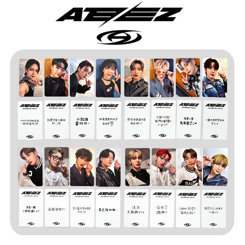 Bộ Thẻ Hình Nhóm Nhạc kpop ateez Độc Đáo