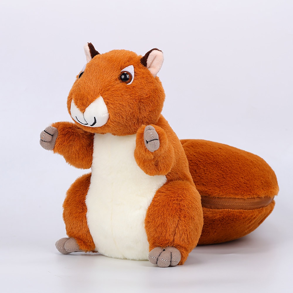 25CM Nut Squirrel Plush Toy Plush Pillow Toy, Birthday Gift for Children and Friends