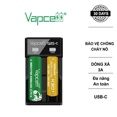 Sạc pin đôi VAPCELL Q2S-C