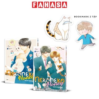 Sách neko neko honey - tặng kèm 2 bookmark bế hình nhân vật
