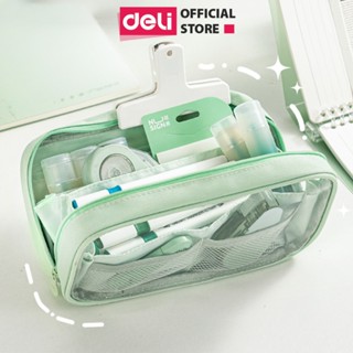 Hộp Bút Túi Đựng Bút To Vải Oxford Chống Nước Pastel Deli - Sức Chứa Lớn Chống Nước Bụi Học Sinh Văn Phòng Đa Năng