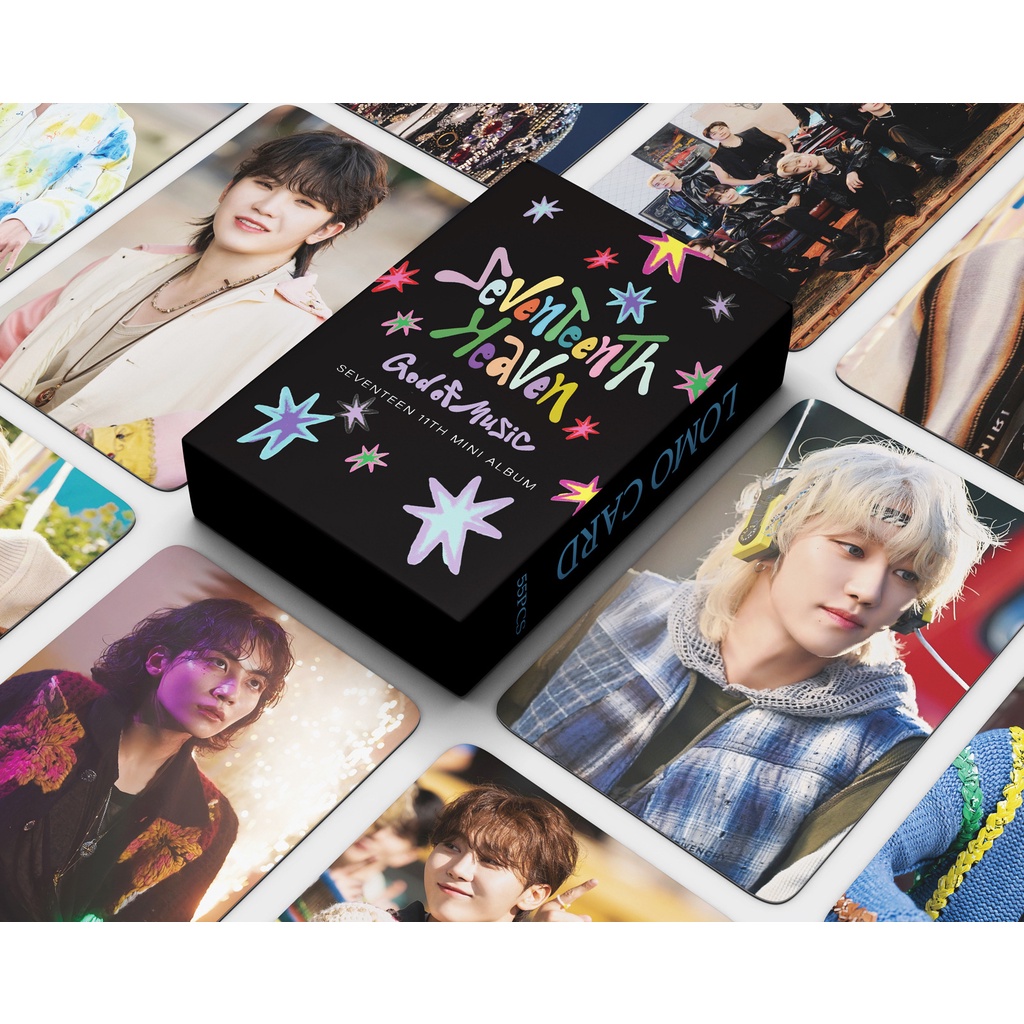 Hộp 55 Ảnh lomo card Nhóm Nhạc seventeen