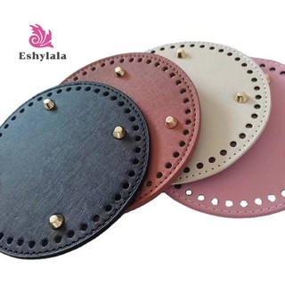 Eshylala phụ kiện đáy túi xách / đeo chéo / đeo chéo bằng da handmade đế tròn diy