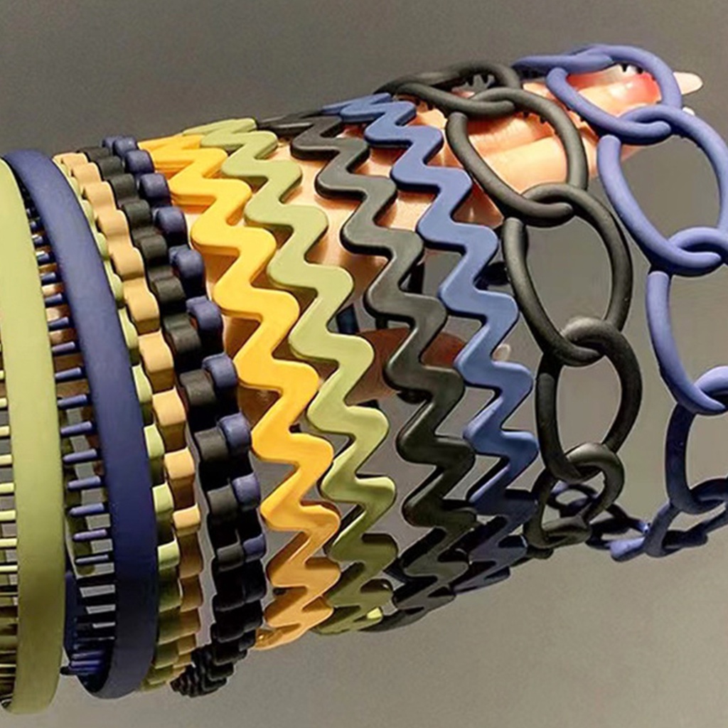 Set 4 Băng Đô Cài Tóc Màu Đen Thiết Kế Đơn Giản Thanh Lịch Cho Nữ