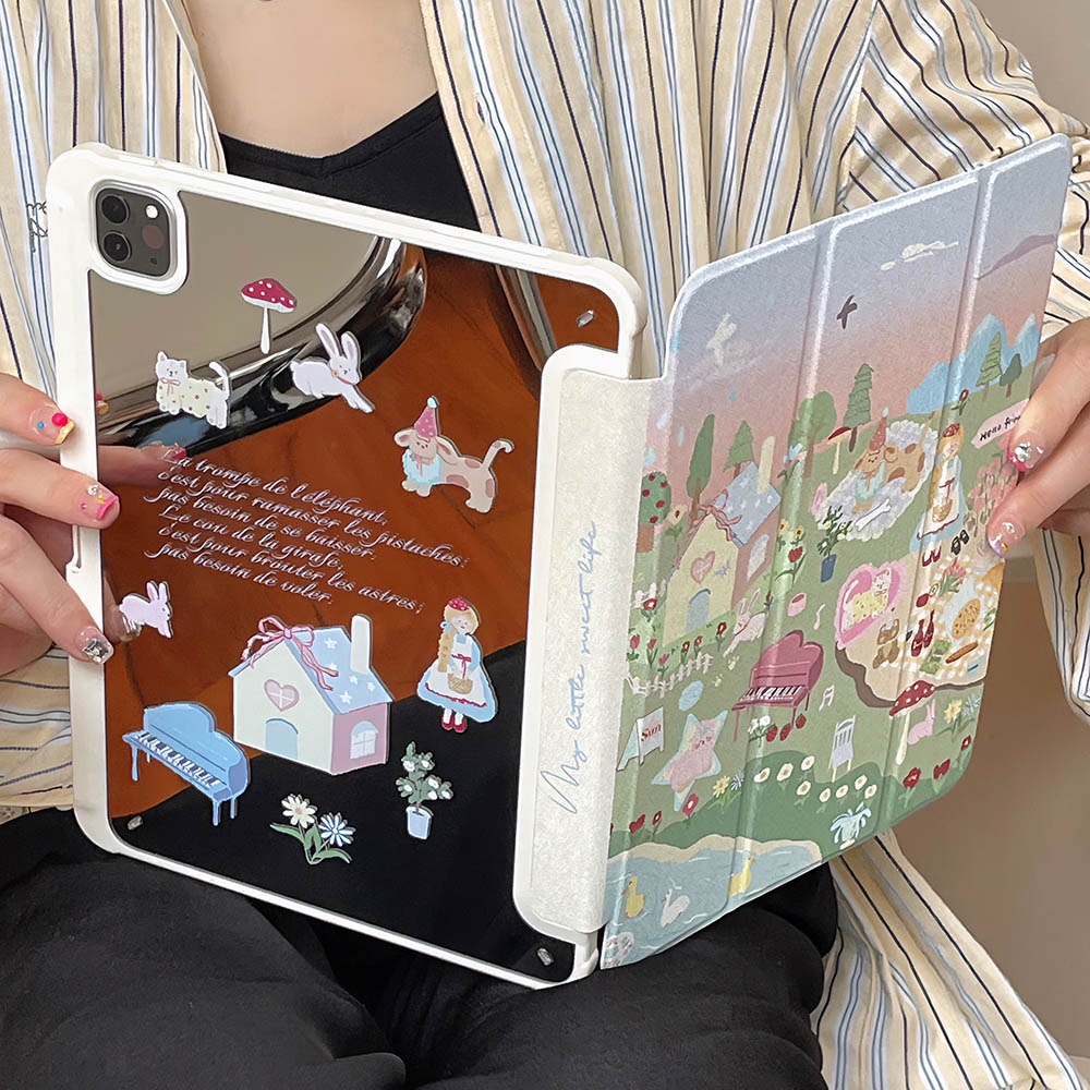 Bao Da Máy Tính Bảng Cho ipad mini6 ipad5 6 7 8 9 air air2 air3 air4 air5 10.9 "pro10.5 pro11 pro12.9 2018 2020 2021 2022 Ốp