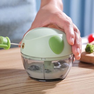 Máy xay mini đa năng 3 lưỡi dao kéo tay, xay tỏi ớt hành, xay rau củ quả - HuyLinh.Shop