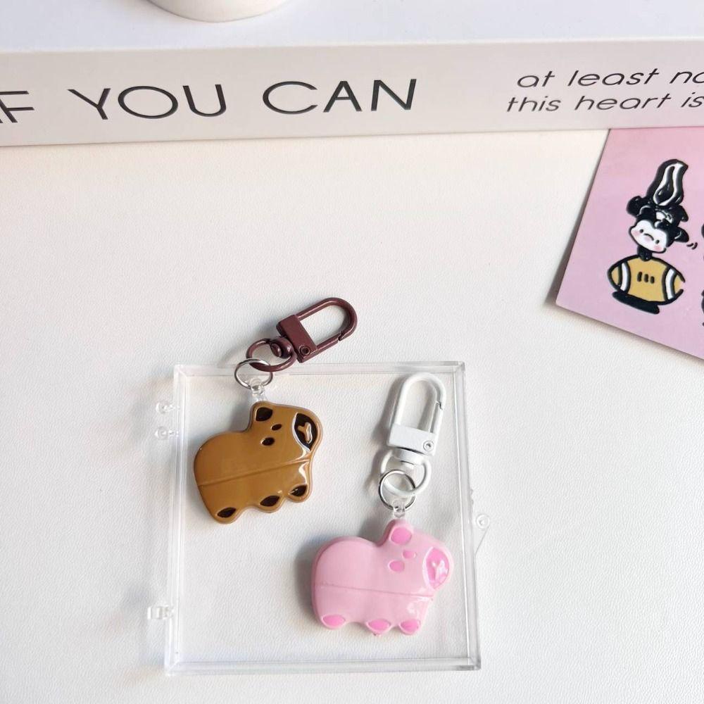 Mmluck capybara Móc Chìa Khóa Bằng Nhựa resin Hình capybara Vui Nhộn Sáng Tạo Thời Trang Trang Trí Ba Lô
