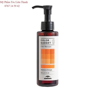 Dầu Gội Bổ Sung Hạt Màu Cam Valencia Orange Milbon Color Gadget Shampoo 150ml