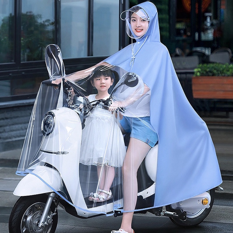 Áo Mưa Đơn / Đôi Trong Suốt Chống Nổ Phong Cách Mới Cho Mẹ Và Bé