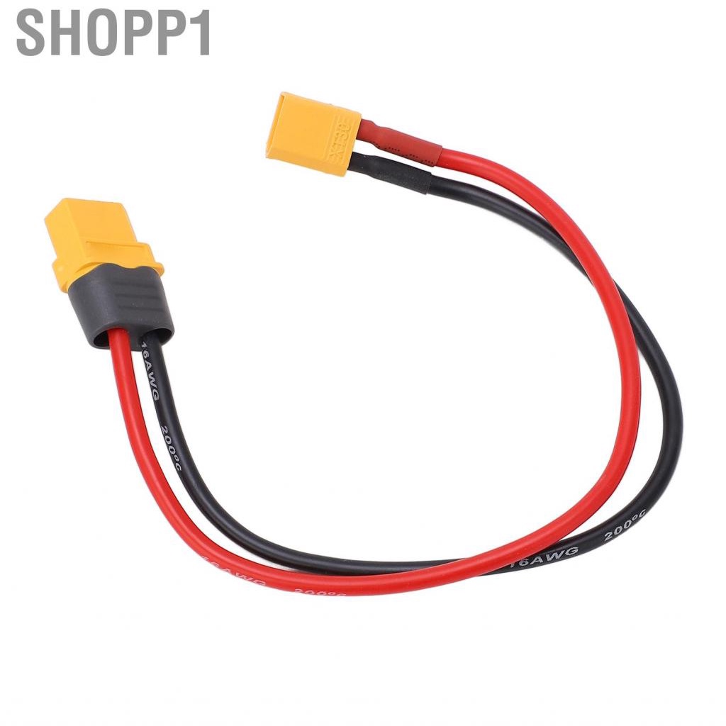 Shopp1 XT60 Female To XT30 Male Adapter Cable  23.5cm Plug Connector for RC Car