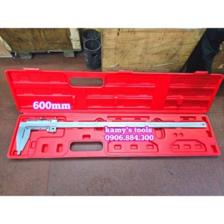 Thước kẹp cơ khí 600mm 0.02mm mỏ cặp dài, thước cặp