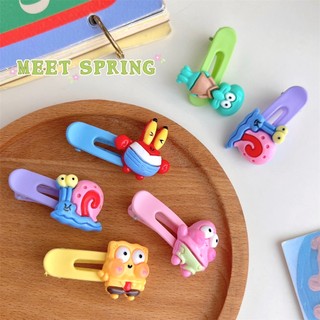 Dễ thương kẹp tóc hình bọt biển hoạt hình xinh xắn cho nữ