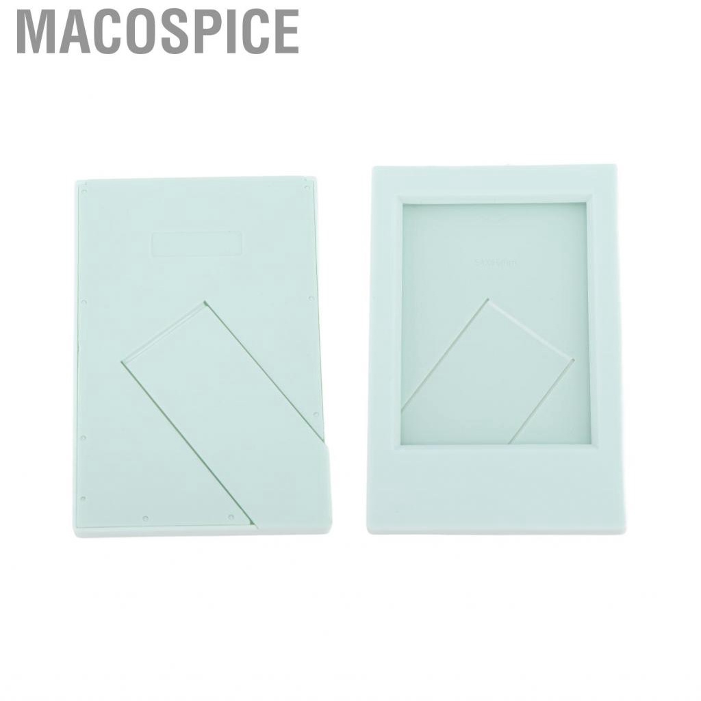 Macospice 3 Inch Mini Photo Frame Standing Picture Plastic Card  Holder Mint DCL
