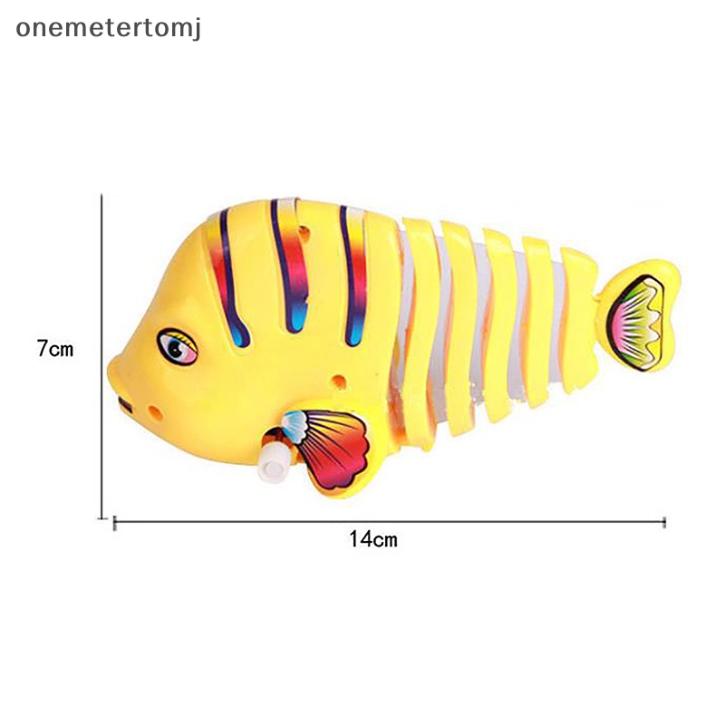 Onemetertomj Đồ Chơi Lên Dây Cót Bằng Nhựa Hình Cá Chạy Lên Dây Cót Cổ Điển Cho Trẻ Sơ Sinh