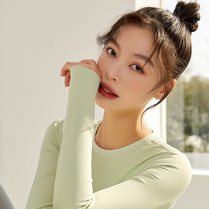 Nurgaz Áo Thun Thể Thao Dài Tay Thấm Hút Mồ Hôi Cao Cấp Cho Nữ