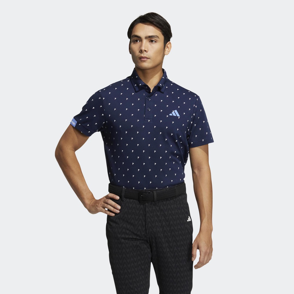 Adidas Đánh gôn Áo Polo Monogram Badge of Sport AEROREADY Nam Màu xanh da trời HT6839