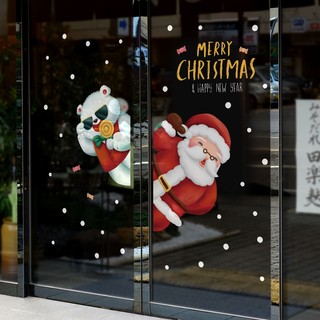 Decal noel – ông già noel và gấu mắt kính siêu ngầu