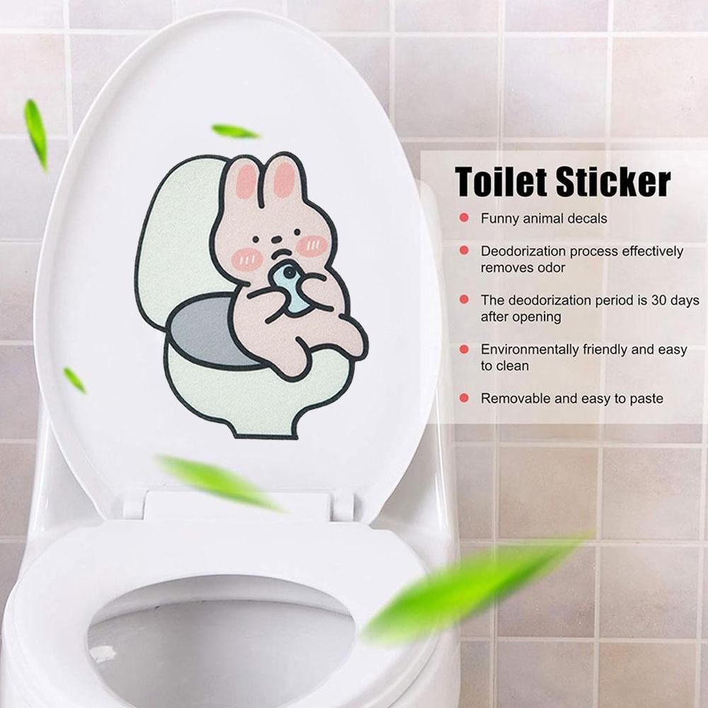 Hoạt Hình Miếng Dán Khử Mùi toilet Tự Dính Chống Thấm Nước