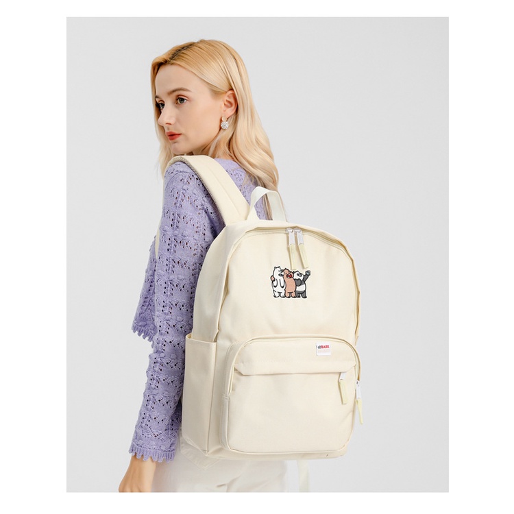 Spao Ba Lô Đựng laptop Chống Thấm Nước In Hình we bare bears