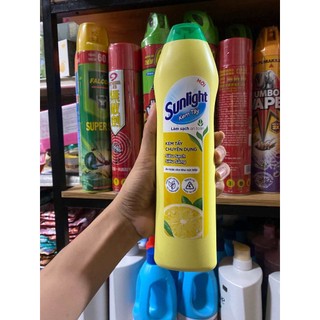 Kem tẩy chuyên dụng Sunlight|Phiên bản nâng cấp từ Cif|Siêu sạch Siêu sáng|Chai 690g